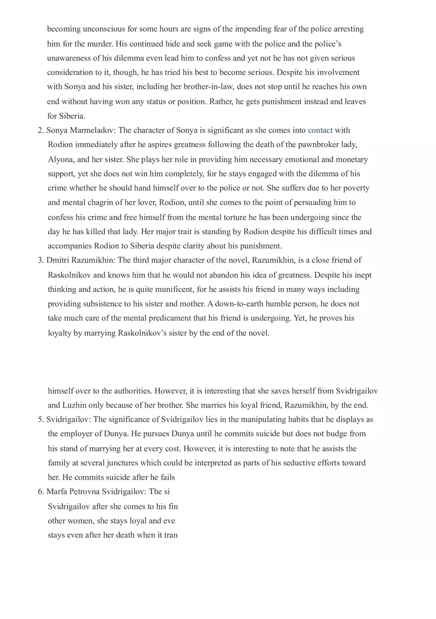 Crime and Punishment - Study Guide and Literary Analysis - Page 9