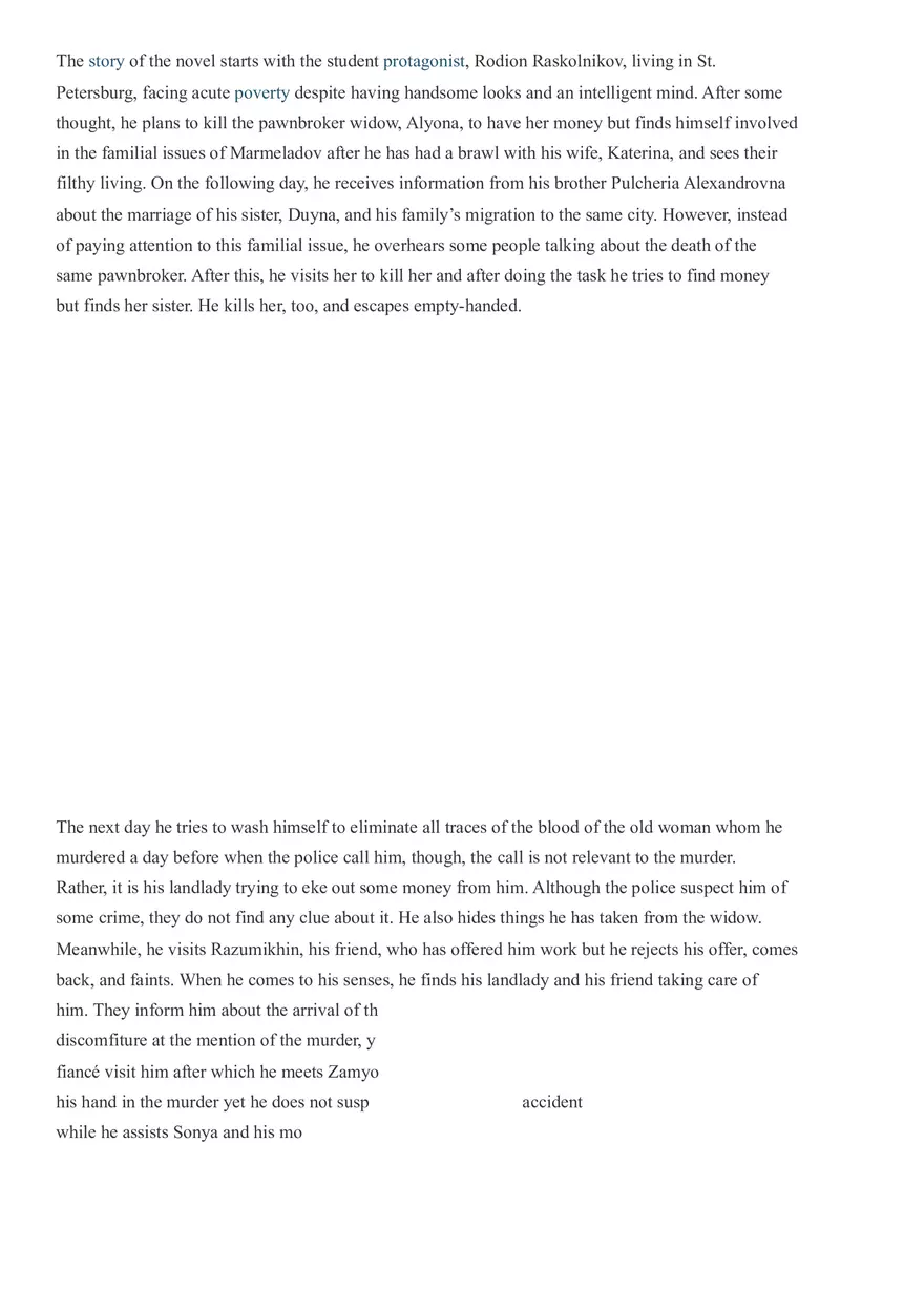 Crime and Punishment - Study Guide and Literary Analysis - Page 2