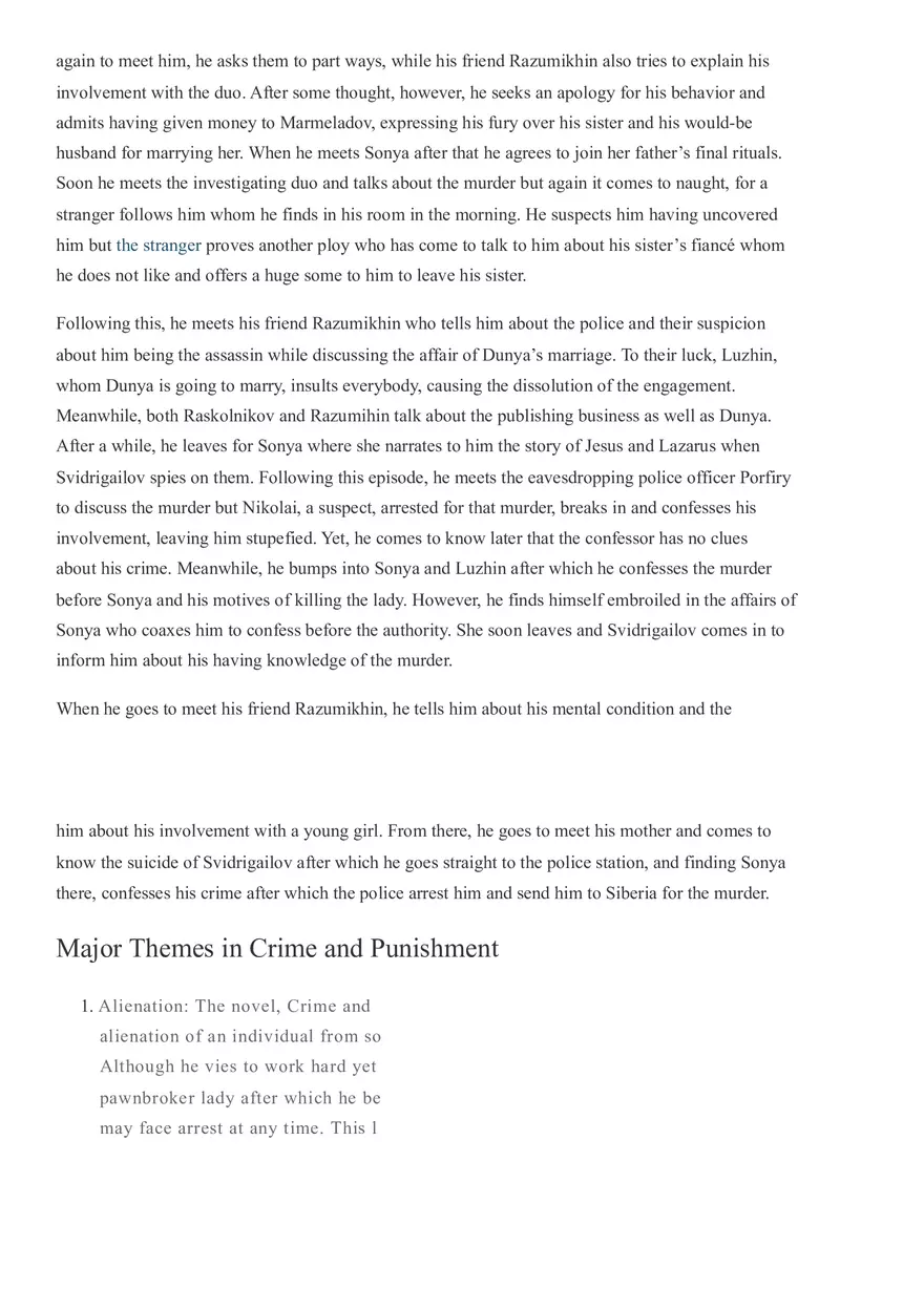 Crime and Punishment - Study Guide and Literary Analysis - Page 6