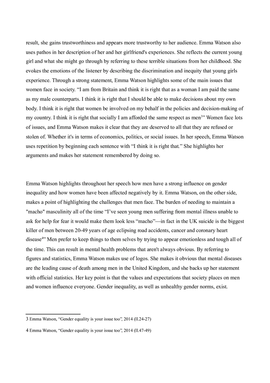 Emma Watson Speech Analysis - Page 2