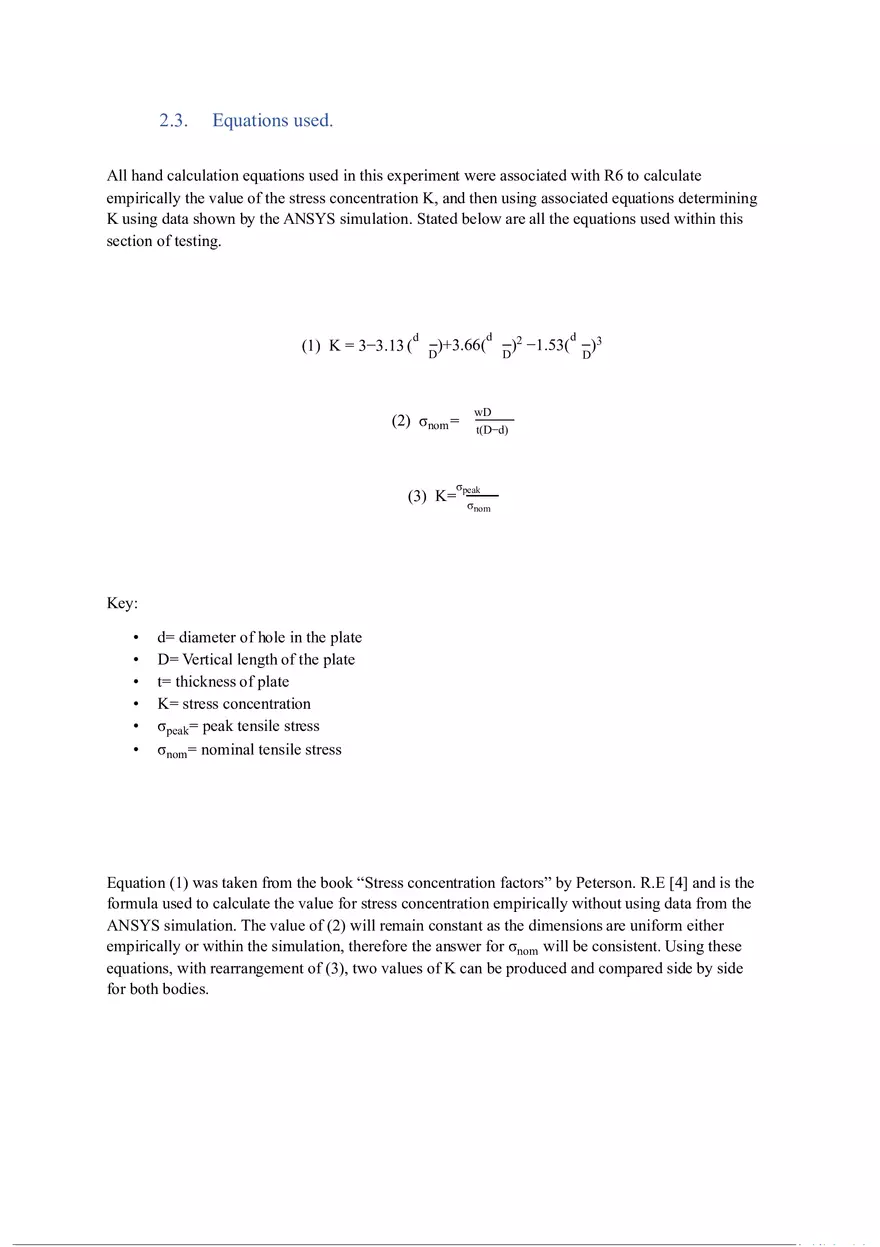 Finite Element Analysis of a Perforated Plate Using ANSYS (Report) - Page 10