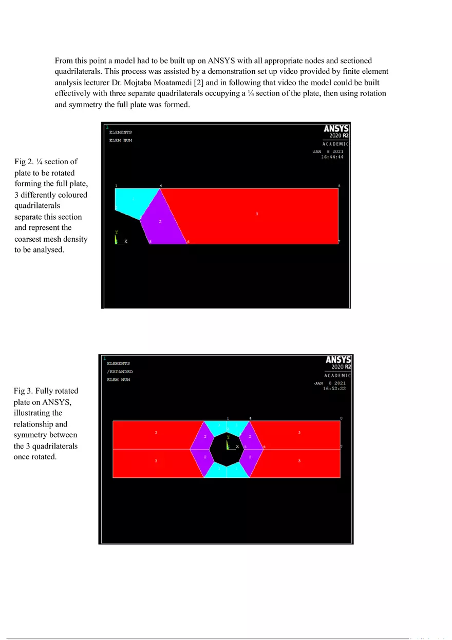 Finite Element Analysis of a Perforated Plate Using ANSYS (Report) - Page 6