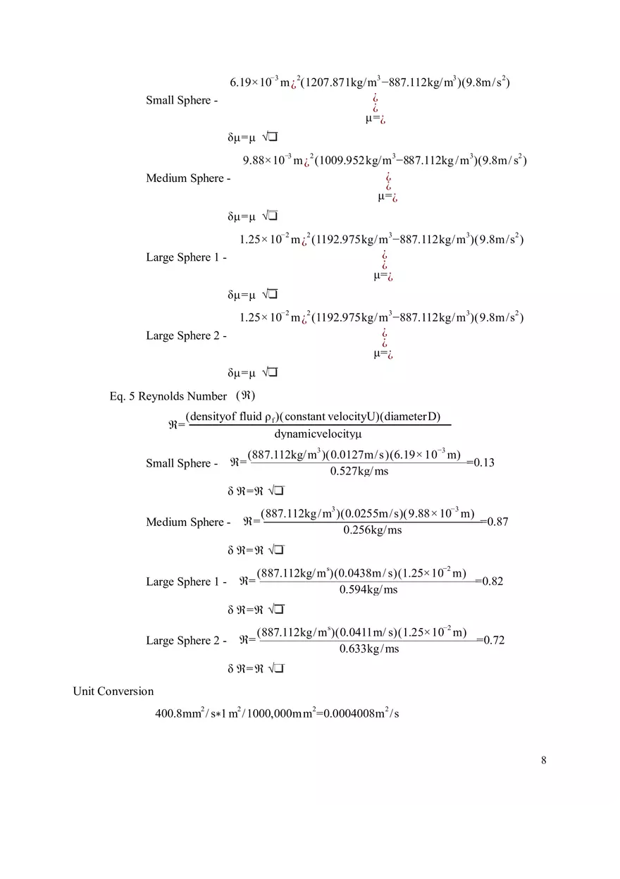 Viscosity Lab Report - Page 9