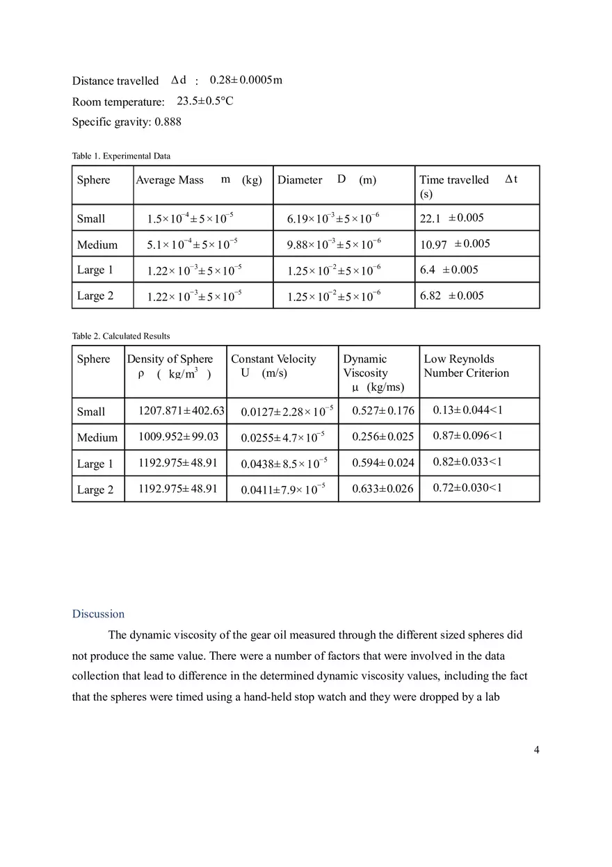 Viscosity Lab Report - Page 5