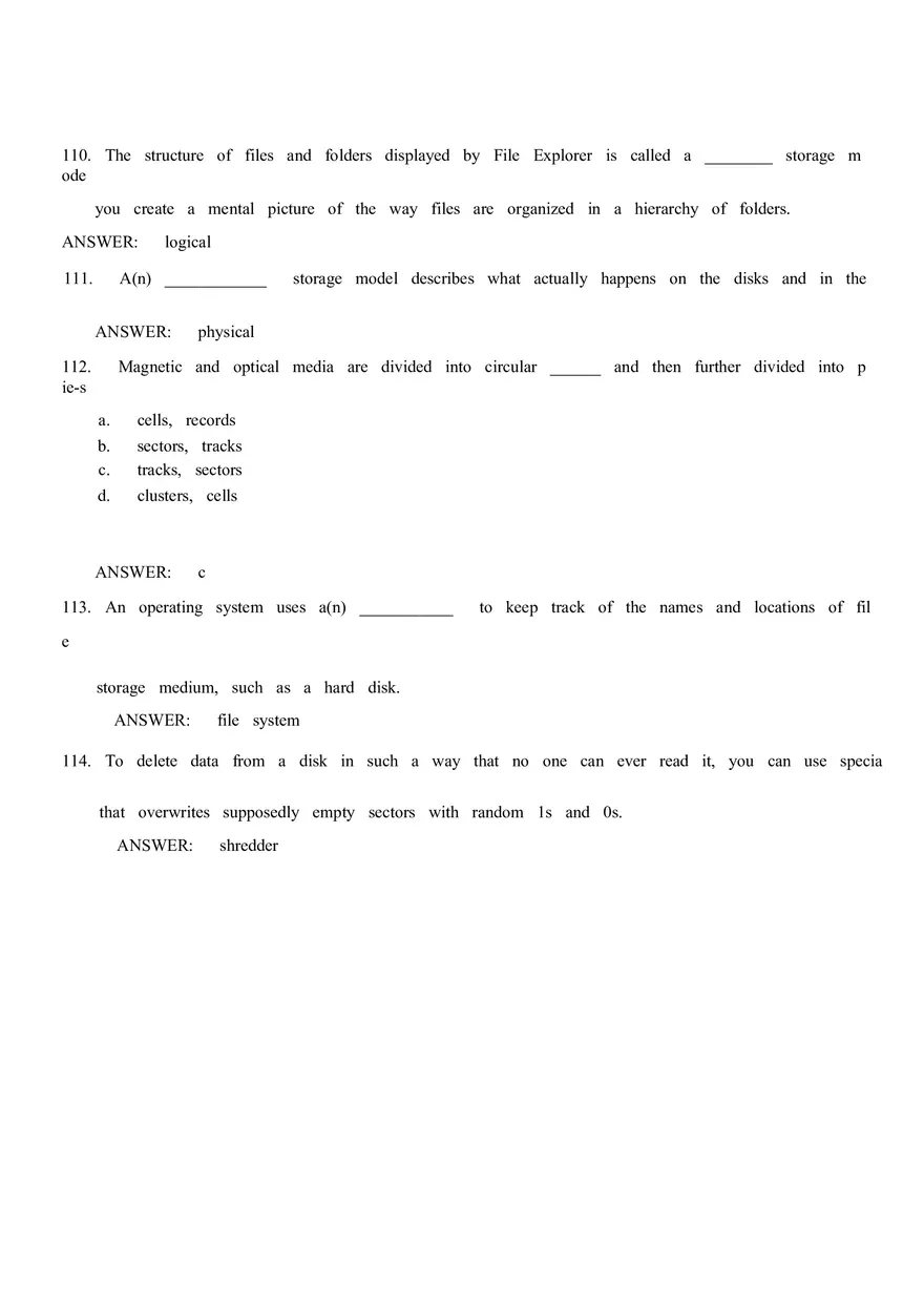 Software - Multiple Choice - Page 7
