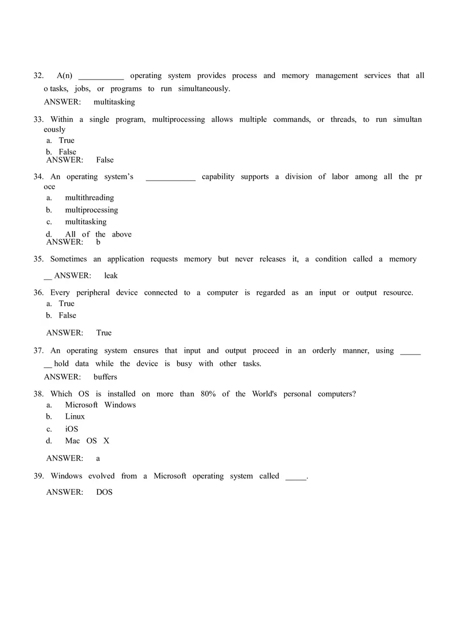 Software - Multiple Choice - Page 10