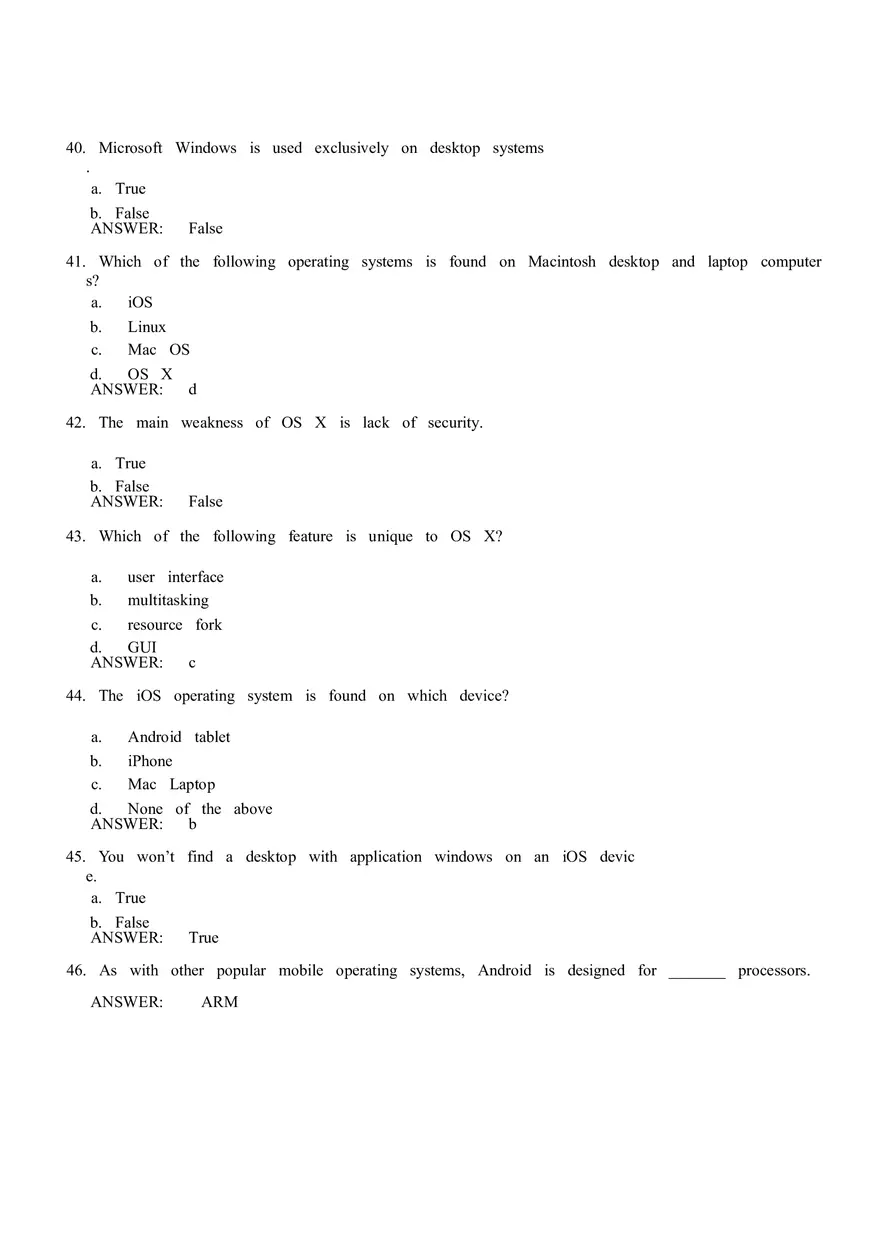 Software - Multiple Choice - Page 11