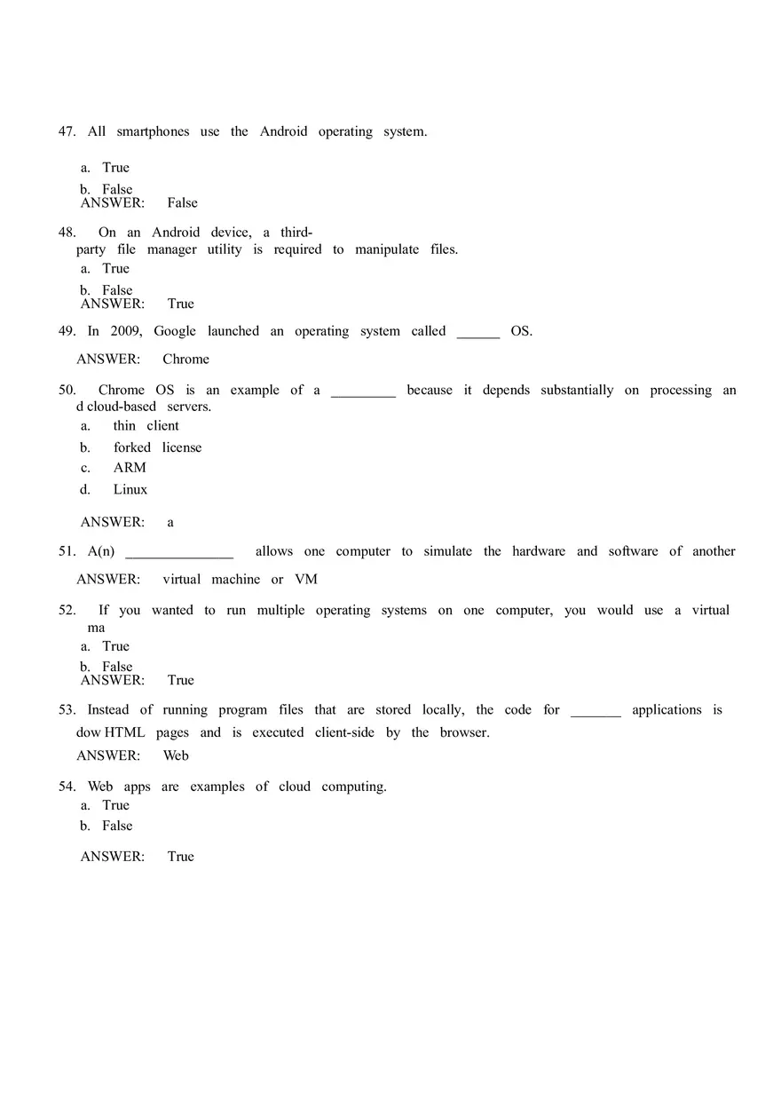 Software - Multiple Choice - Page 12