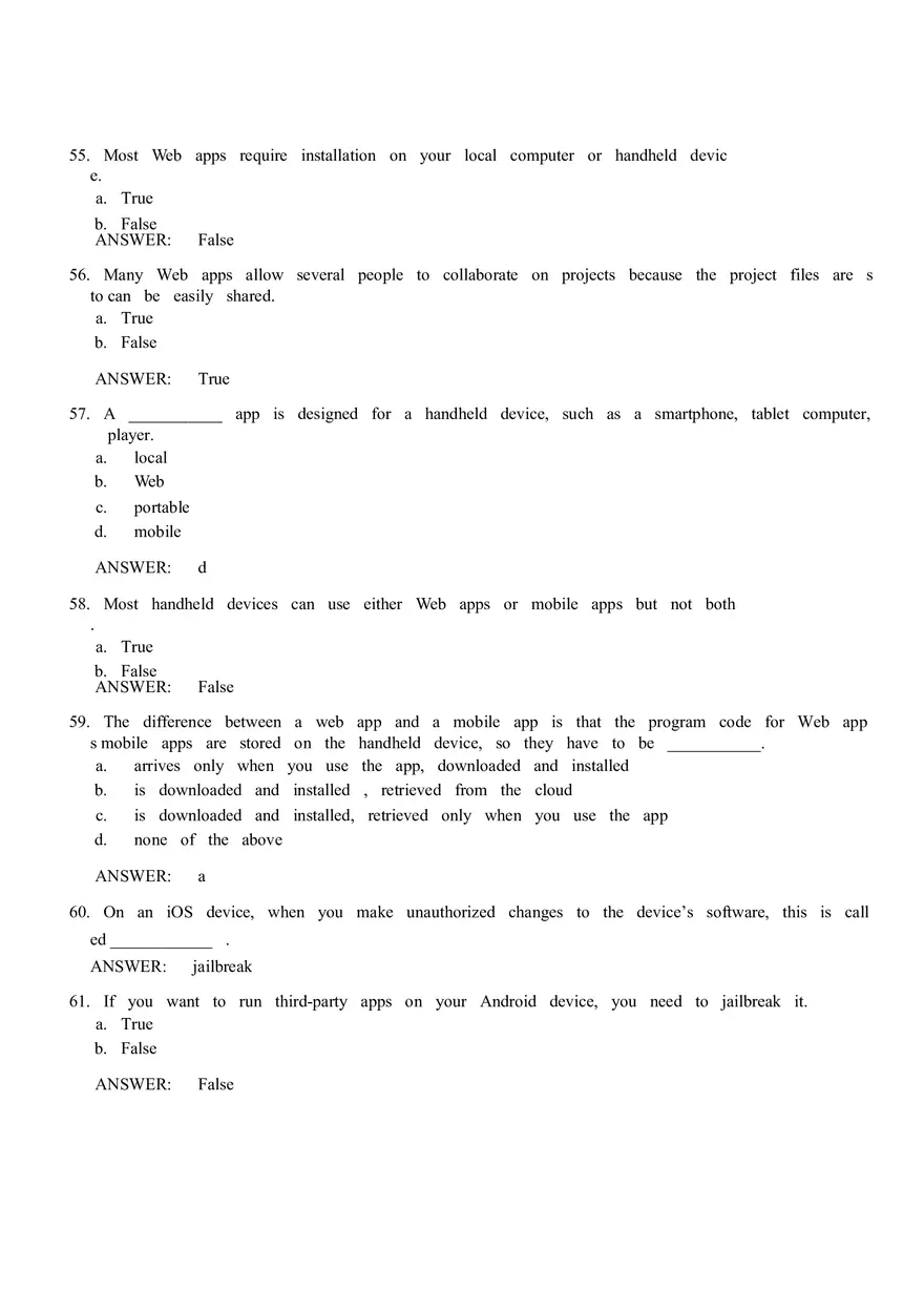 Software - Multiple Choice - Page 13