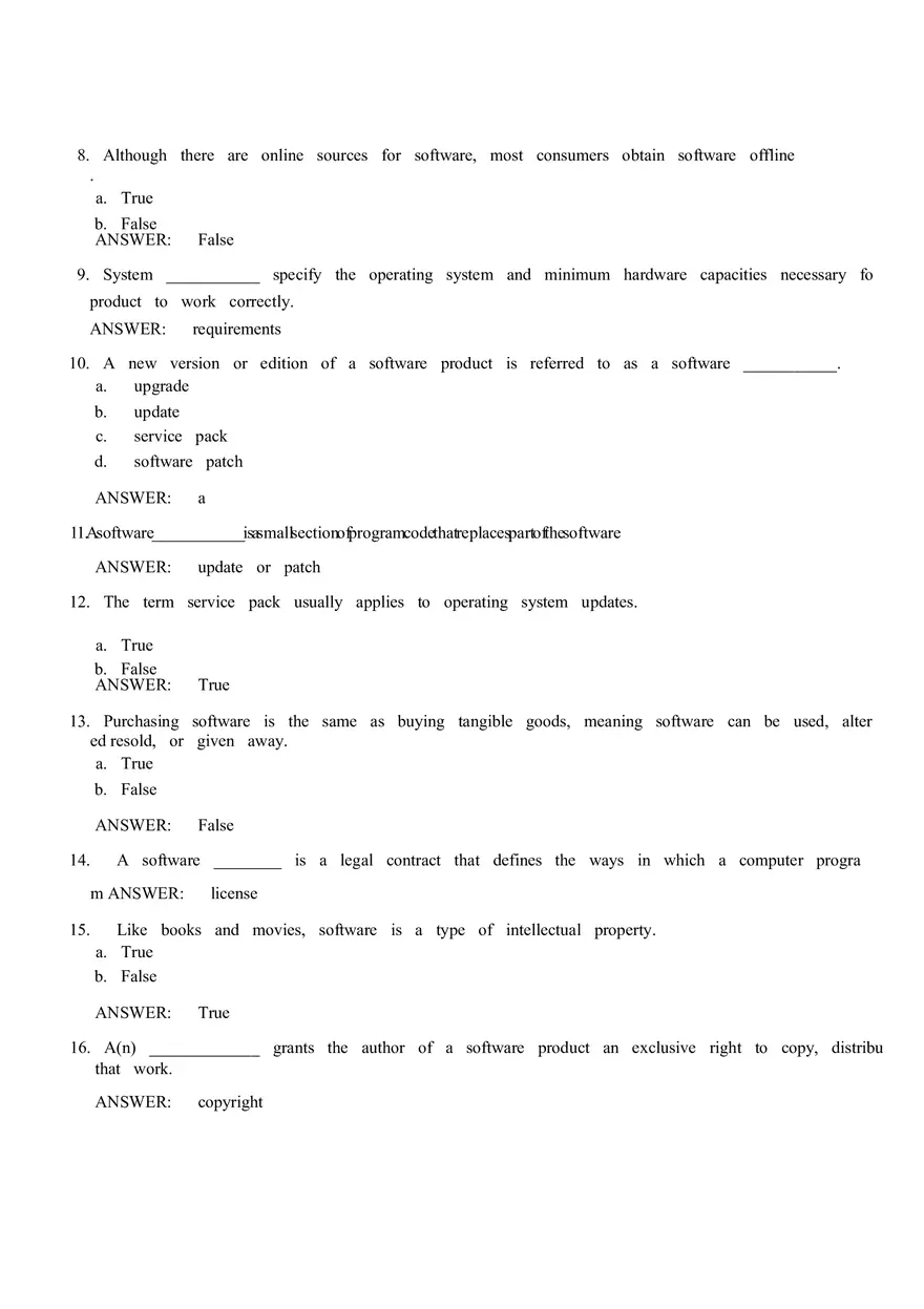 Software - Multiple Choice - Page 2