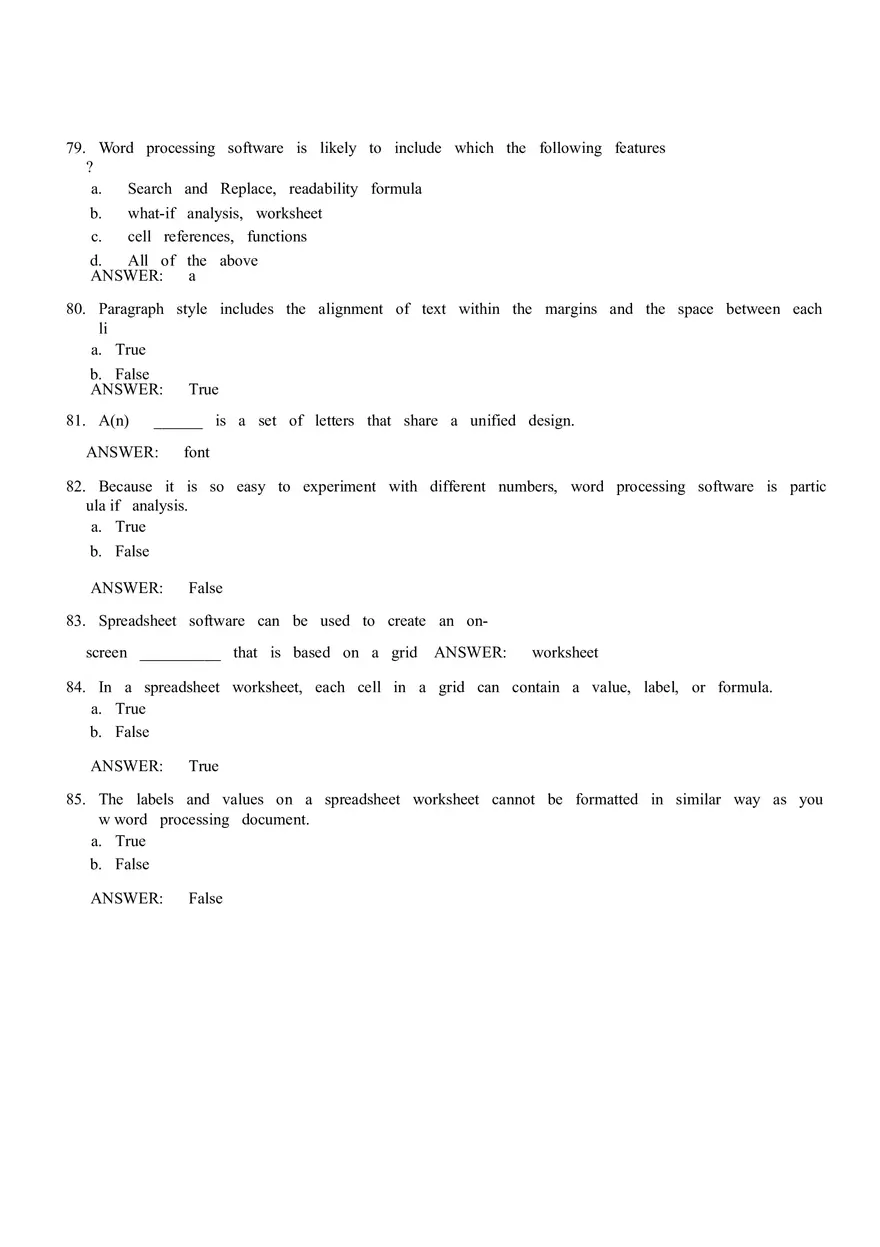Software - Multiple Choice - Page 3