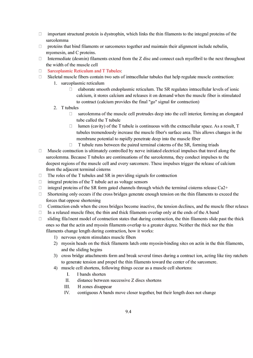 Human Biology Muscles Chapter Summary Guide - Page 4