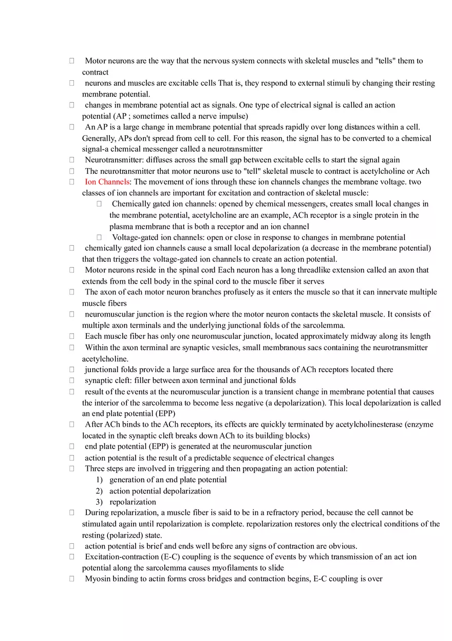 Human Biology Muscles Chapter Summary Guide - Page 5