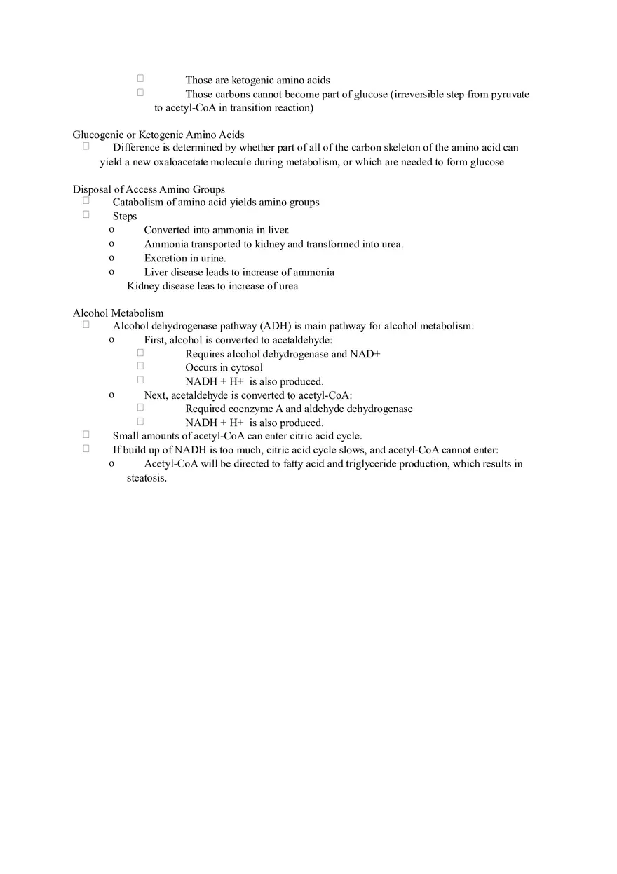 Chapter 2 Alcohol - Metabolism - Page 11