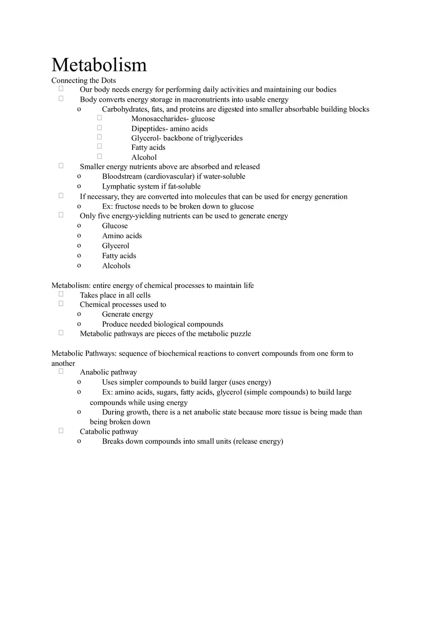 Chapter 2 Alcohol - Metabolism - Page 1