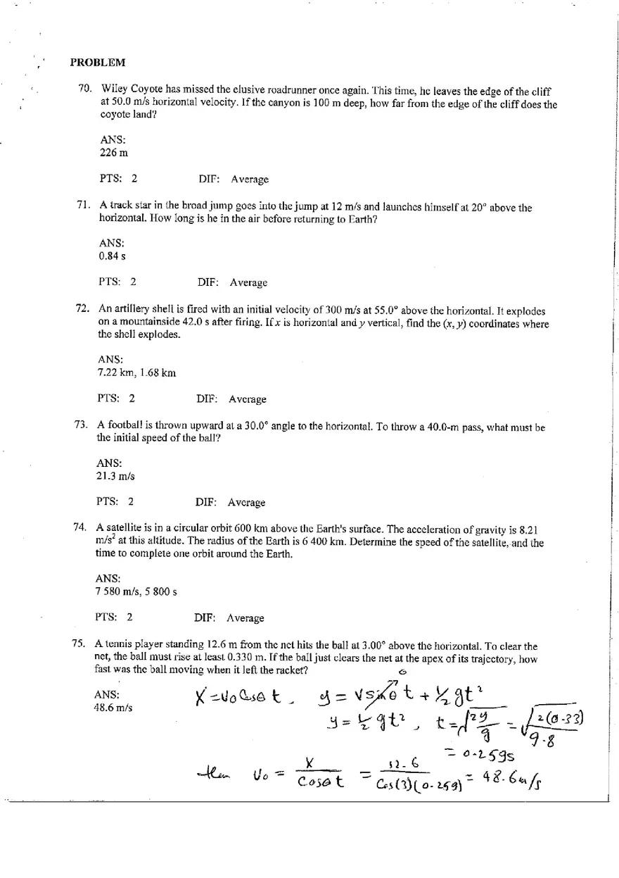 Classical Mechanics - Test Banks and Practical Problems - Page 9