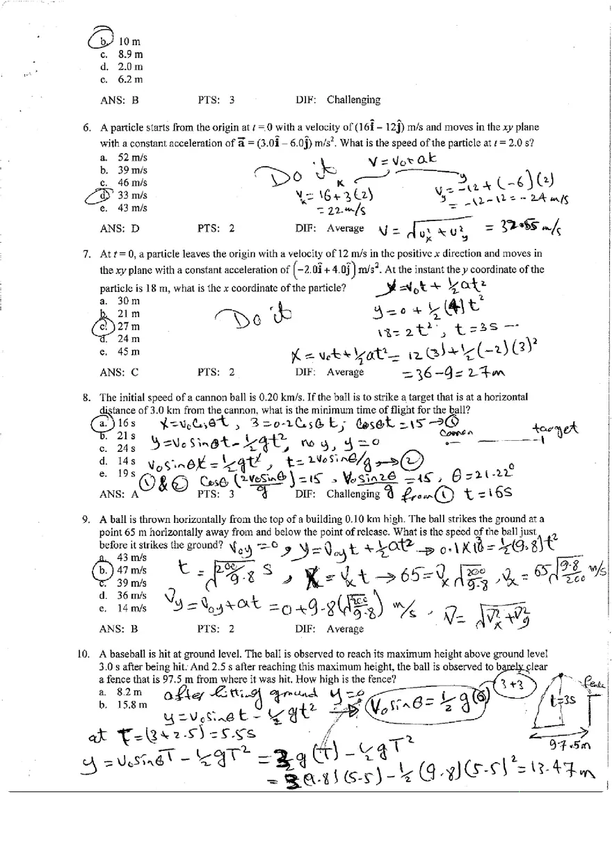 Classical Mechanics - Test Banks and Practical Problems - Page 2