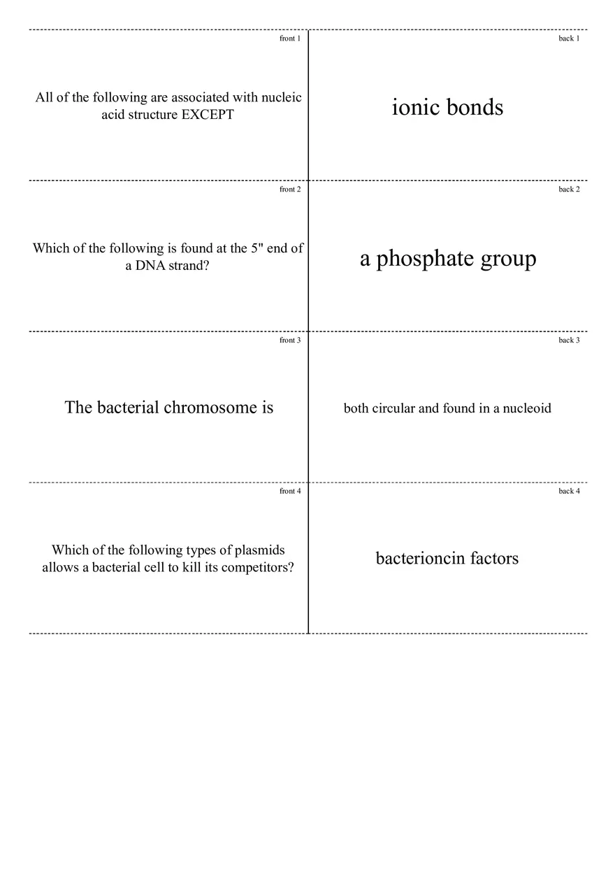 Introductory Microbiology Flashcards Easy Notecards - Page 1