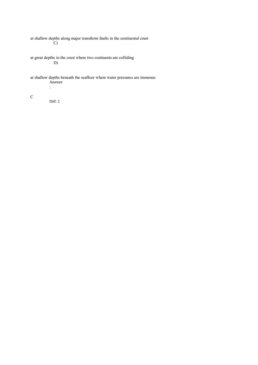 Metamorphism and Metamorphic Rocks Answers 1-26 - Page 5