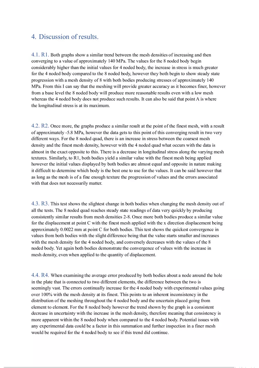 Finite Element Analysis of a Perforated Plate Using ANSYS (Report) Graphs - Page 10