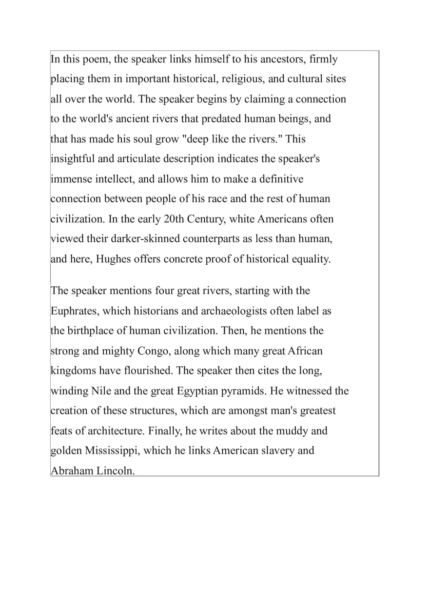 Langston Hughes - Poems Summary and Analysis - Page 3
