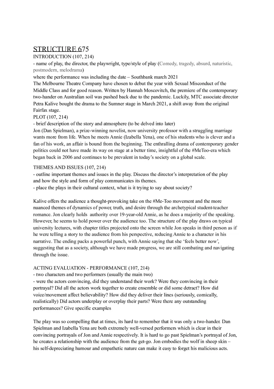 Theatre Review Template - Page 2