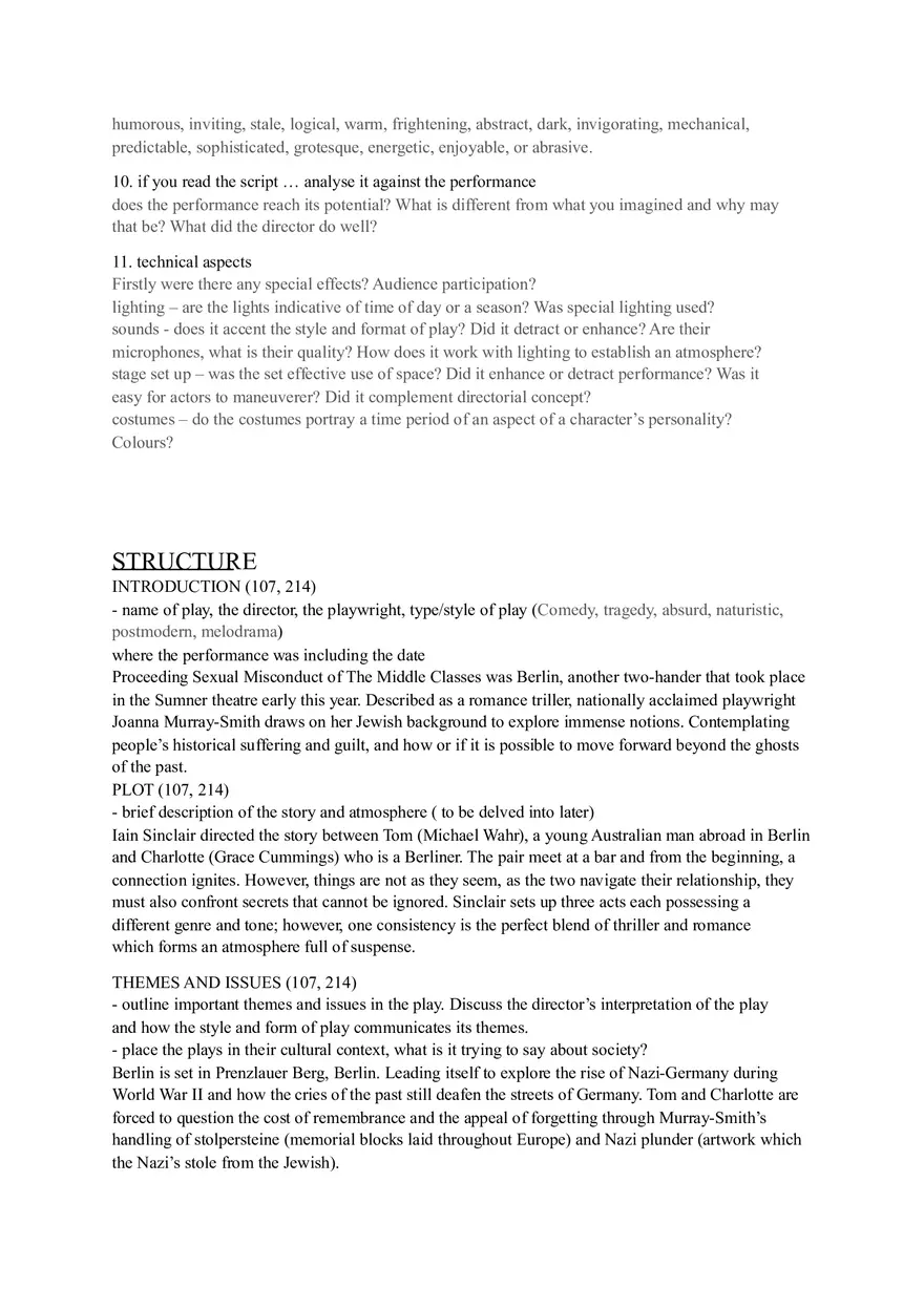 Theatre Review Template - Page 5