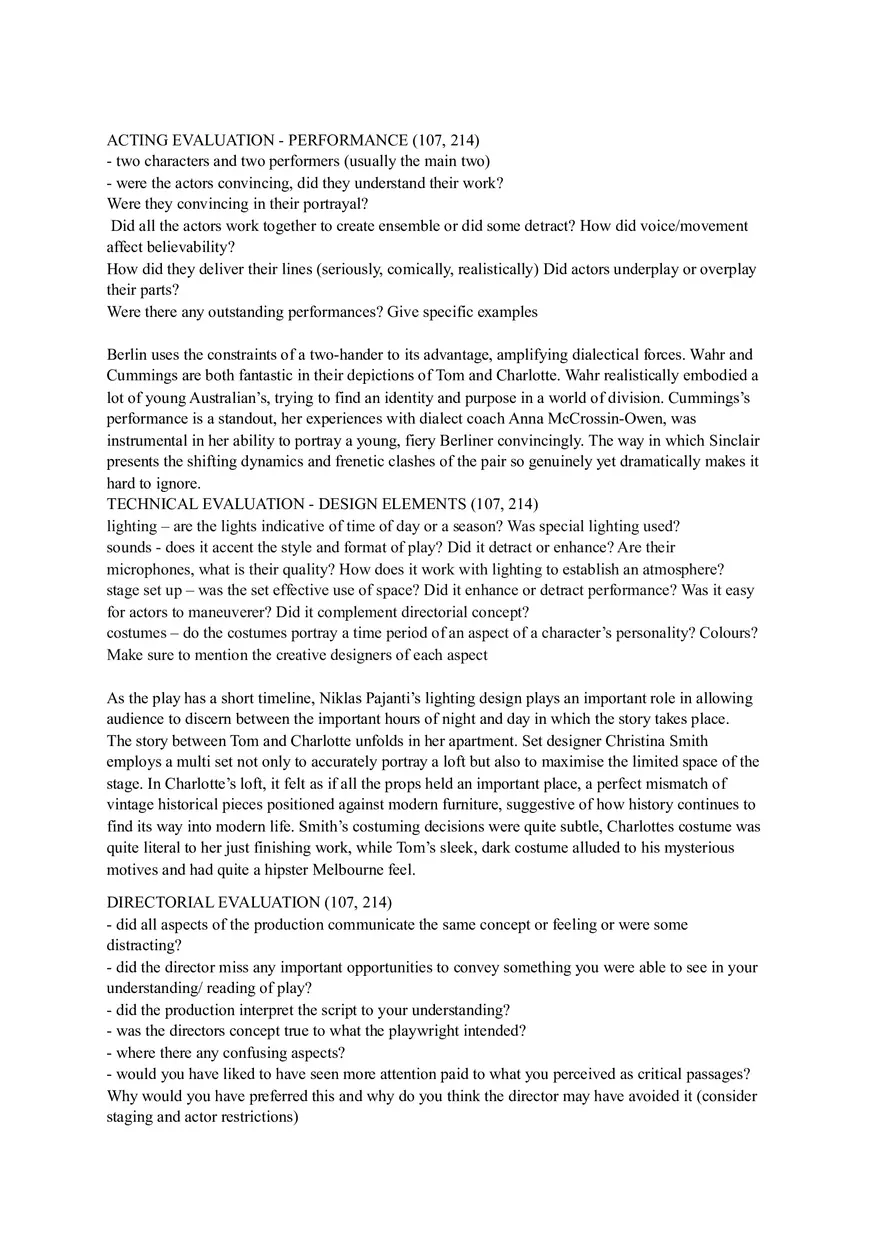 Theatre Review Template - Page 6