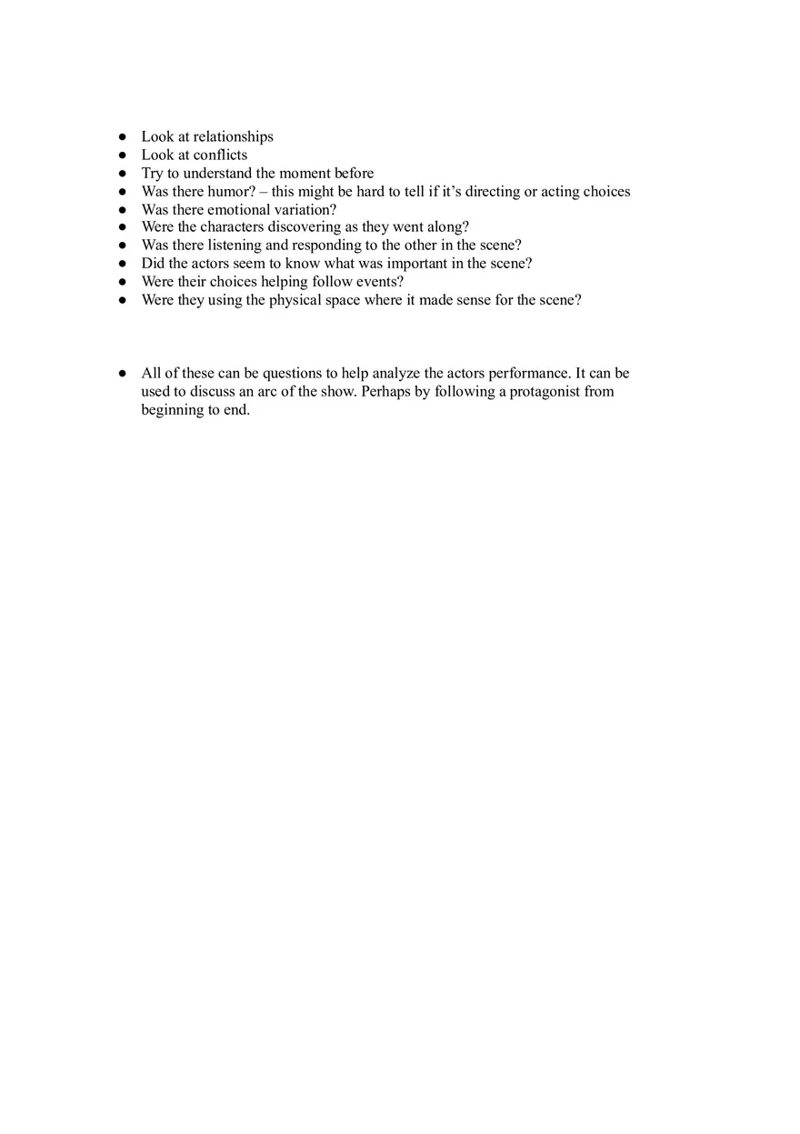 Theatre - Notes on Acting - Page 3
