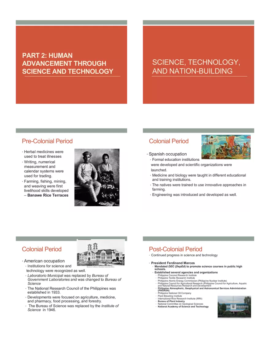 Part 2: Human Advancement Through Science and Technology - Page 1