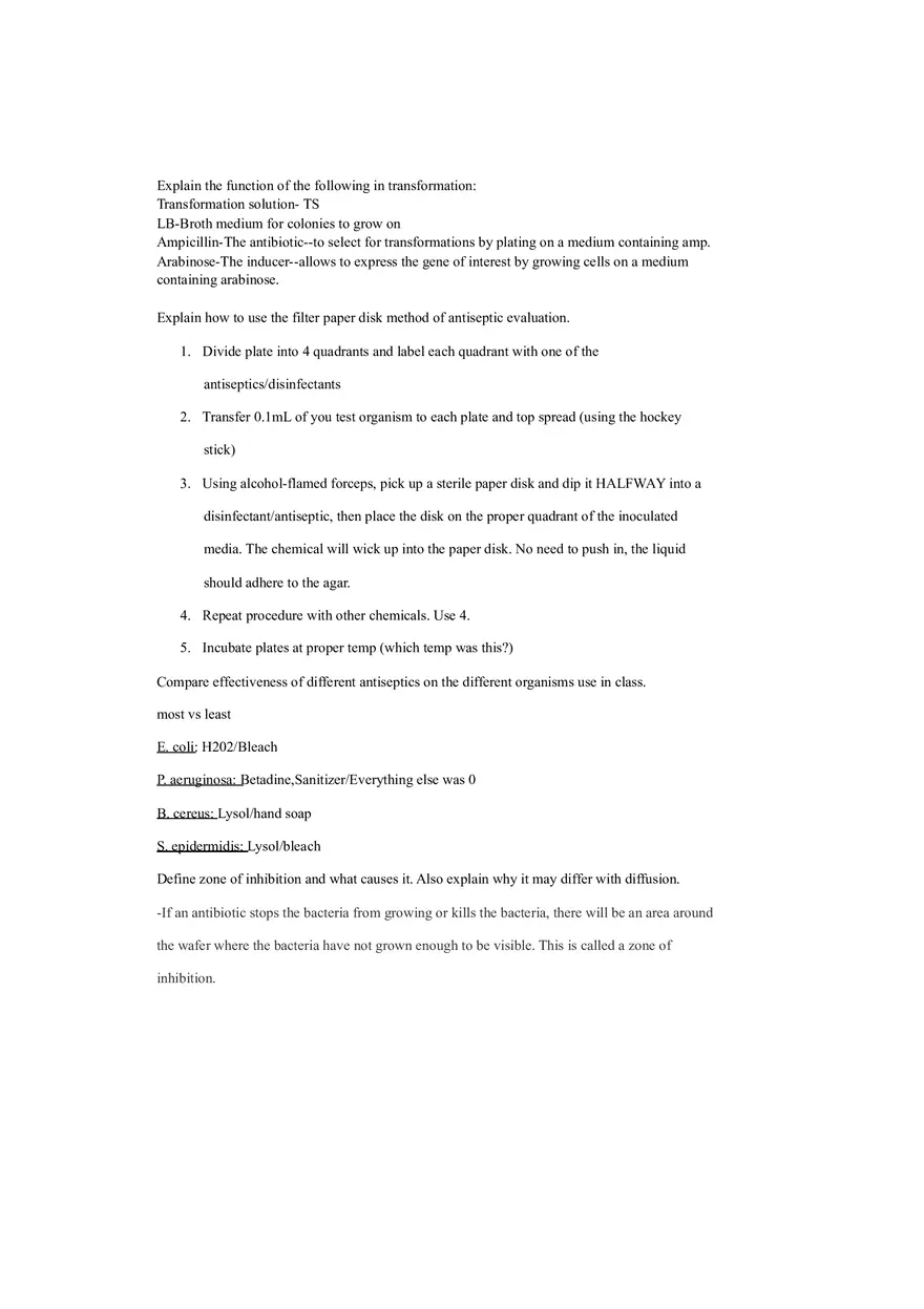 Relationship of Capsules with Virulence and Capsule Staining Techniques Lab - Page 9