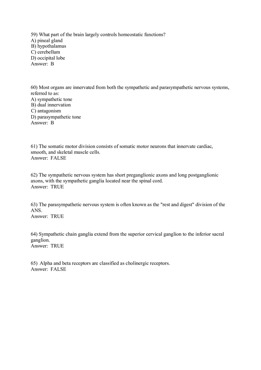 Autonomic vs. Somatic Nervous System - Key Differences and Reflex Arc Explained Part 2 - Page 3