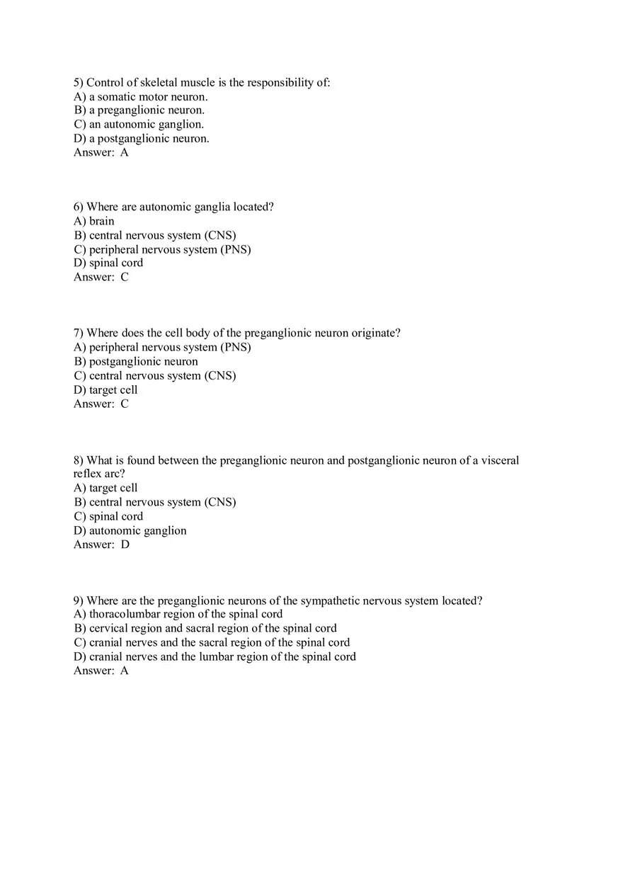 Autonomic vs. Somatic Nervous System - Key Differences and Reflex Arc Explained Part 1 - Page 2