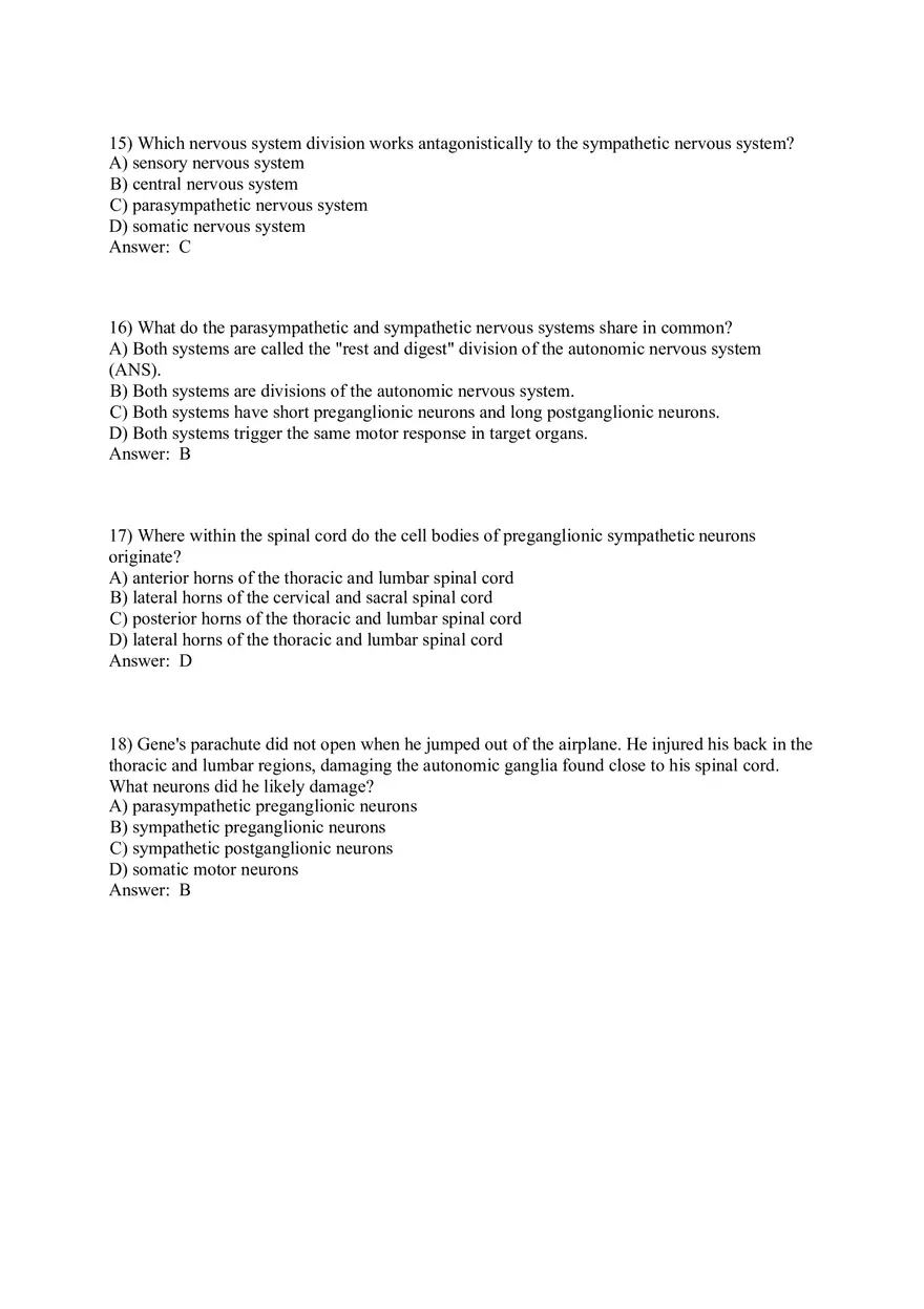 Autonomic vs. Somatic Nervous System - Key Differences and Reflex Arc Explained Part 1 - Page 4