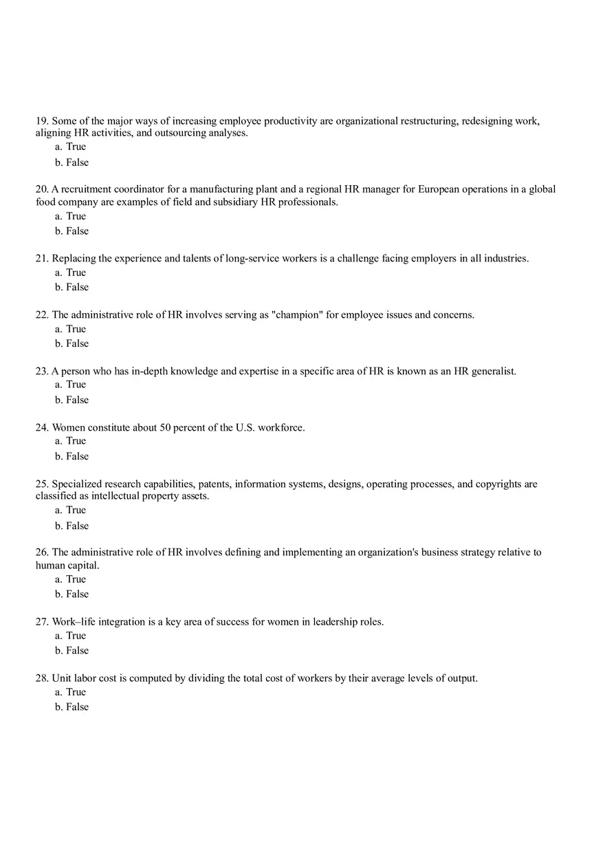 Test Bank and Solutions For Human Resource Management - Page 13