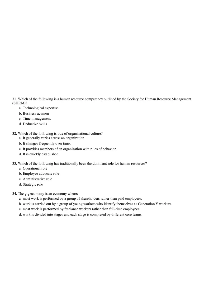 Test Bank and Solutions For Human Resource Management - Page 16
