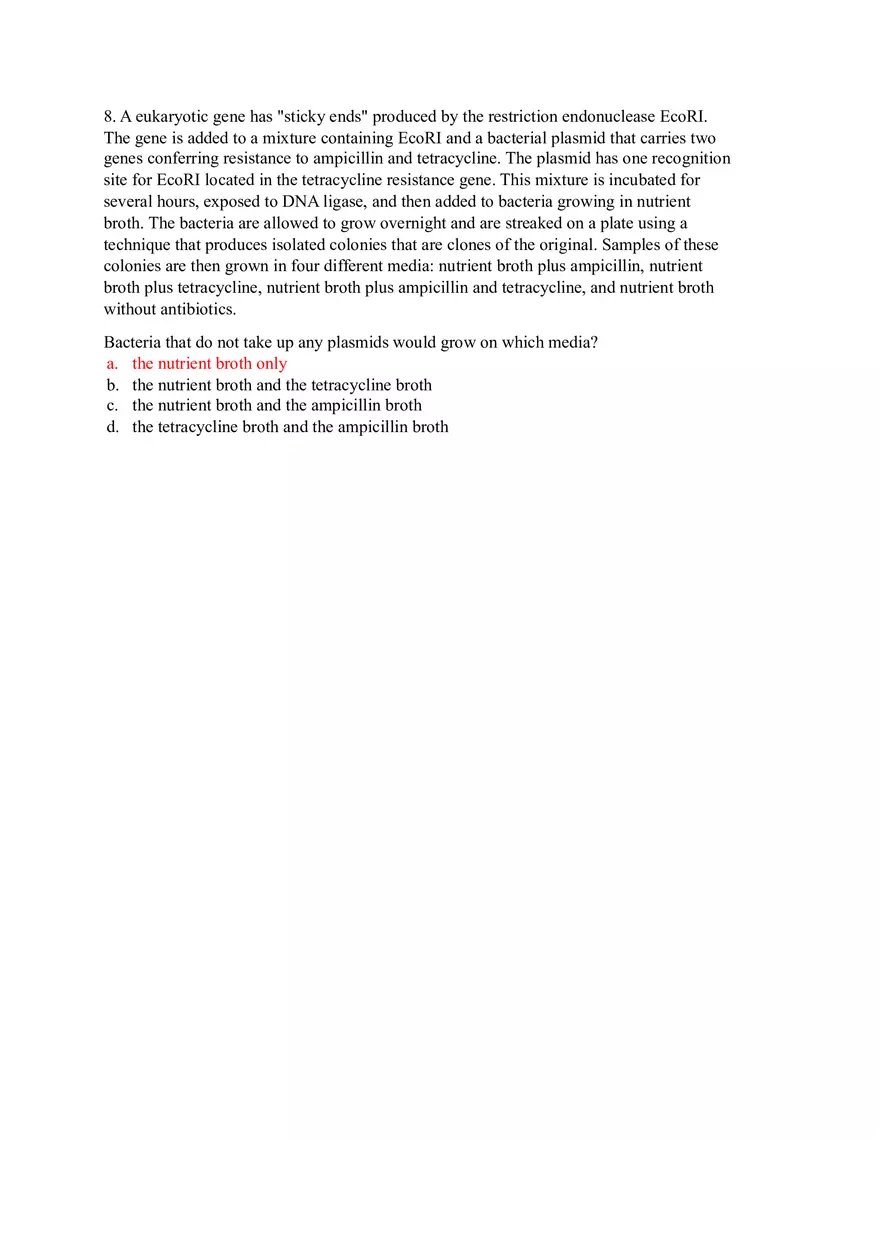 Microbiology Worksheet - Page 2