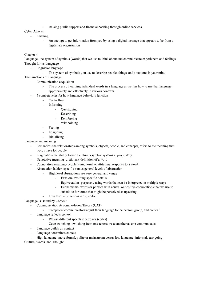 Introduction to Communication Reading Notes Ch 1-5 - Page 7