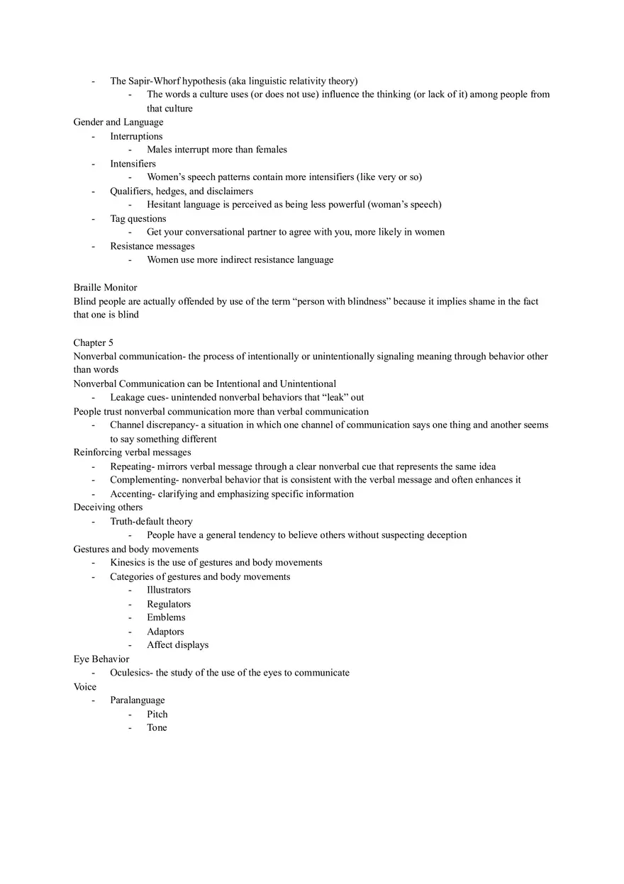 Introduction to Communication Reading Notes Ch 1-5 - Page 8
