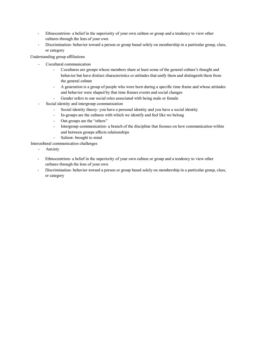 Introduction to Communication Reading Notes Ch 6-12 - Page 2