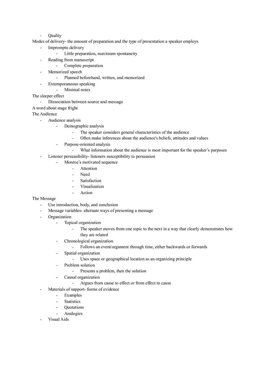 Introduction to Communication Reading Notes Ch 6-12 - Page 6