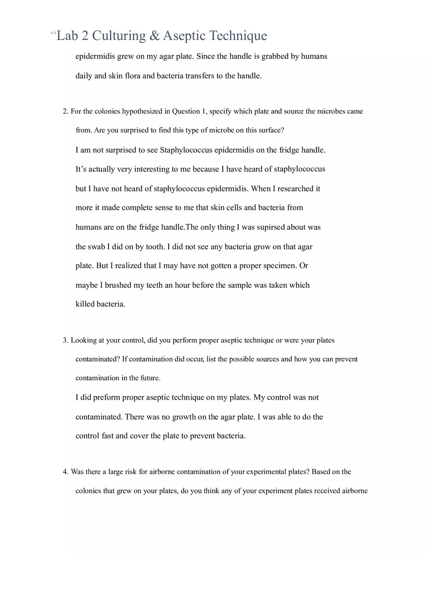 Straighterline Lab Assignment Microbiology Lab 2 - Page 4