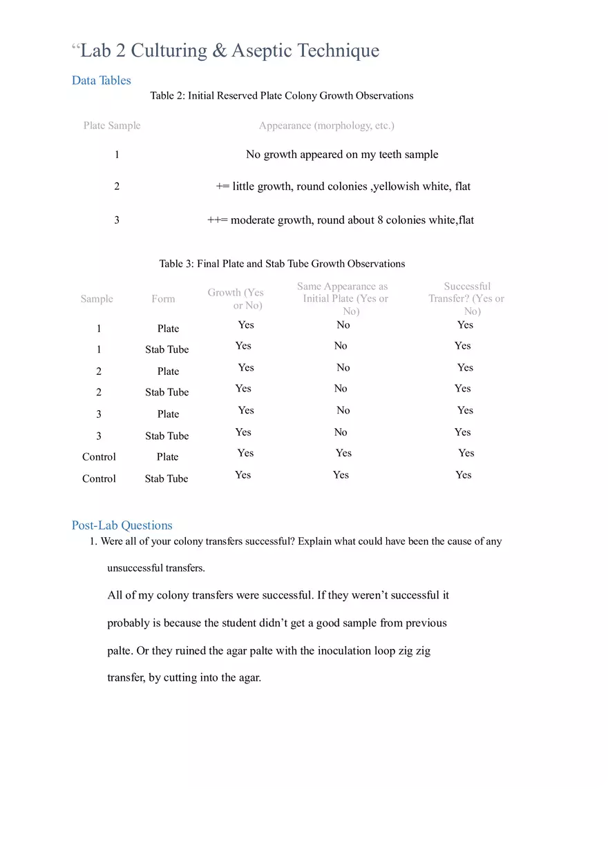 Straighterline Lab Assignment Microbiology Lab 2 - Page 6