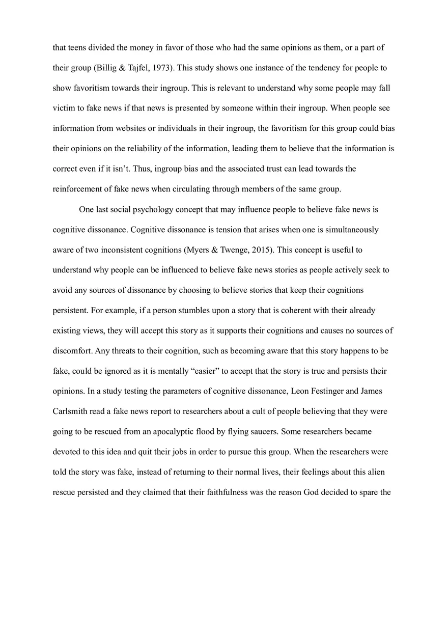 Social Psychology and Fake News Essay - Page 4