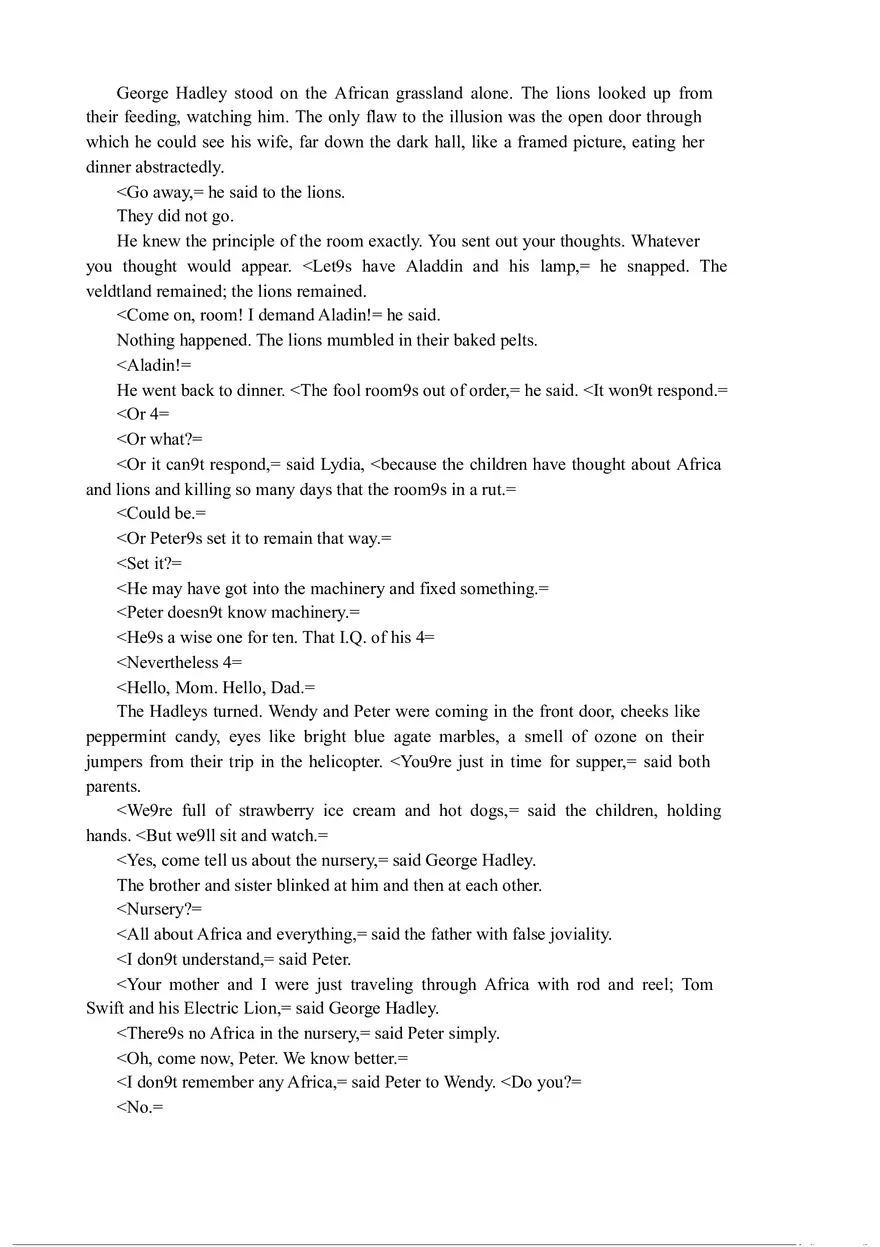 The Veldt (Full Text) - Page 7