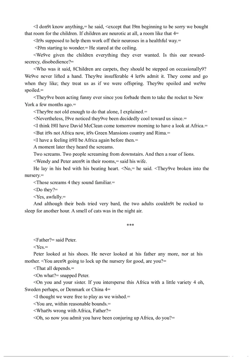 The Veldt (Full Text) - Page 9