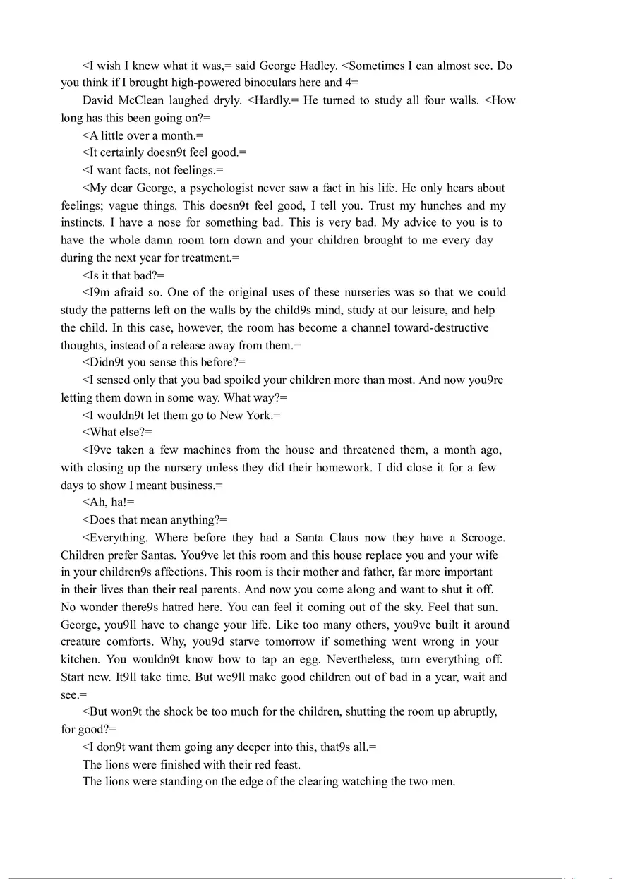 The Veldt (Full Text) - Page 11