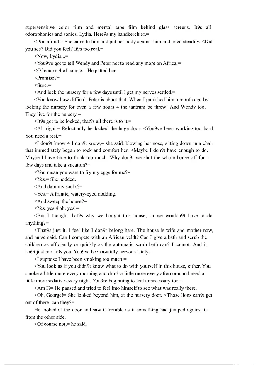 The Veldt (Full Text) - Page 5