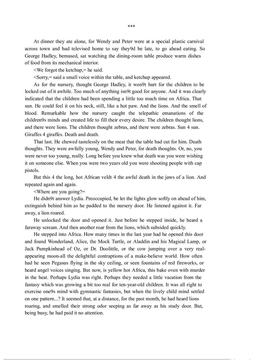 The Veldt (Full Text) - Page 6