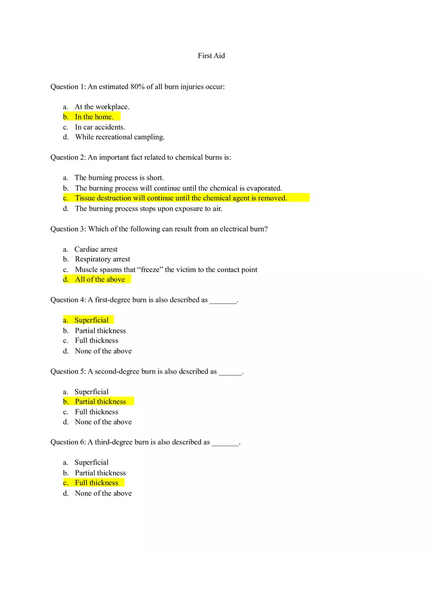 First Aid - Page 1